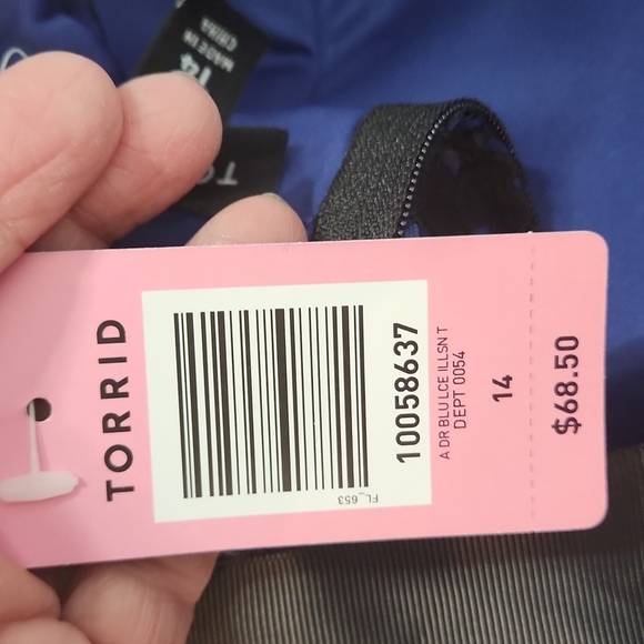 Torrid Mesh Yoke Lace Overlay Dress - Picture 6 of 9